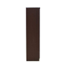 Engineered Wood Four Door Wardrobe in Brown Color with Mirror