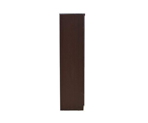 Engineered Wood Four Door Wardrobe in Brown Color with Mirror
