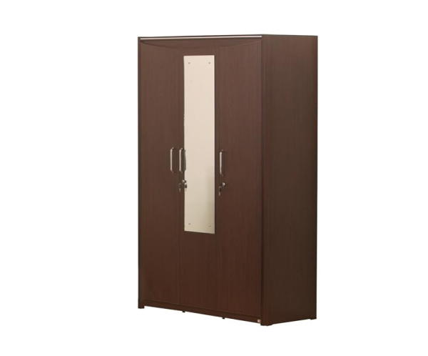 Three Door Wardrobe | Dark Finish