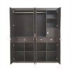 Four Door Wardrobe with Drawer and Shelves | with Locker and Hanging Space