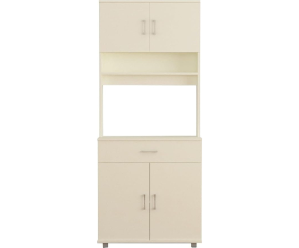 Kitchen Cabinet In High Glossy | Engineered Wood | White