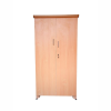 Double Door Wardrobe With Drawers In Beige Color | Wood