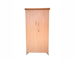 Double Door Wardrobe With Drawers In Beige Color | Wood