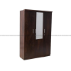 Three Door Wardrobe in Walnut Finish