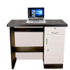 Engineered Wood Finish Office Desk with Drawers & Storage | White & Black