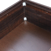 Wooden Orchid Dark Glossy Single Bed | Brown | Standard Size
