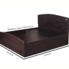 Black King Size Textured Bed with Storage