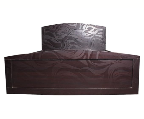 Black Queen Size Textured Bed with Storage