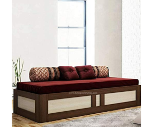 Engineered Wood Single Bed with Storage | Queen Size