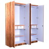 Tigress Teak Four Door Wardrobe