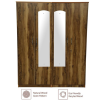 Tigress Teak Four Door Wardrobe with Mirror