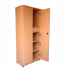 Double Door Wardrobe with Drawer | Beige