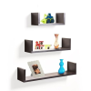 U Shaped Floatingwall Shelves | Set of 3