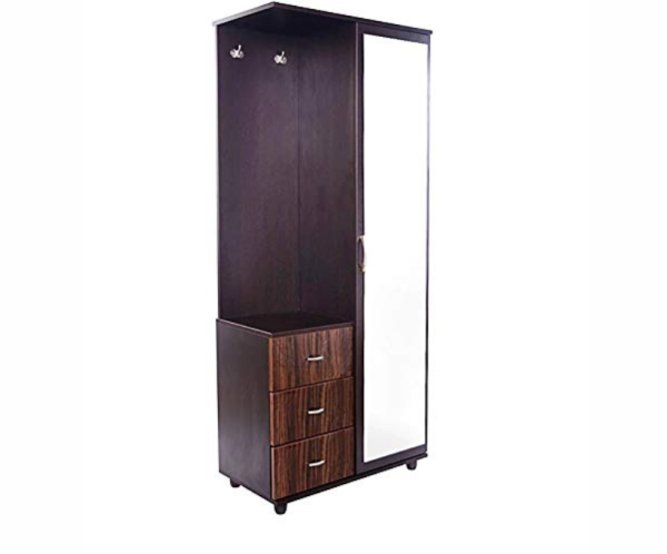 Dressing Table with Mirror in Walnut Finish