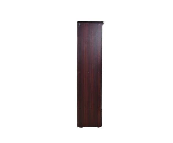 Engineered Wood Single Door Wardrobe in Brown Color