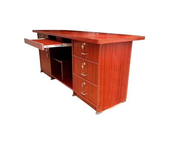 Wooden Finish Office Executive Table in Brown Color | 5 Feet Length