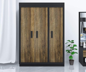 Engineered Wood G7 Wardrobe | Forest Dark & Grey