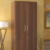 Beloved Double Door Wardrobe in Bronze Walnut Finish