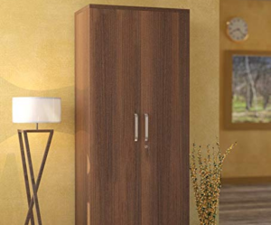Beloved Double Door Wardrobe in Bronze Walnut Finish
