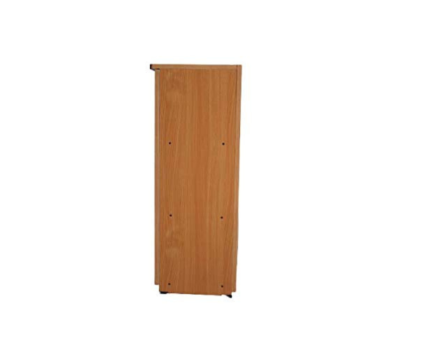 Wood Double Door Shoe rack | 3 Feet | Teak Finish Textured