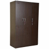 Engineered Wood Three Door Wardrobe | Walnut Finish