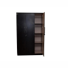Engineered Wood Three Door Wardrobe | Walnut Finish