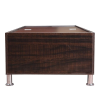 Wooden Orchid Dark Glossy Single Bed | Brown | Standard Size