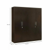 Engineered Wood Four Door Wardrobe With Drawers And Multiple Shelves For Bedroom