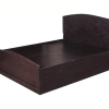 Black Queen Size Textured Bed with Storage