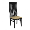 Curved Colonial Styled 6 Seater Dining Set with Glass Table Top | Brown