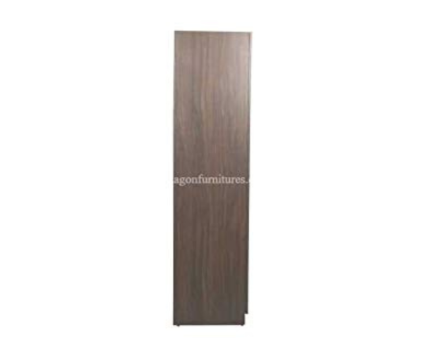Engineered Wood Four Door Wardrobe Without Mirror | Wallnut Brown