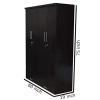 Leaf Textured Four Door Wardrobe