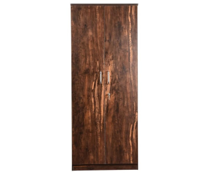 Apple Wood Double Door Wardrobe | Queen Size | Brown