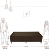 Wood Single Bed with Storage | Brown