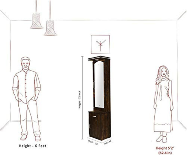 Modern Dressing Table | Wood Finish | Brown