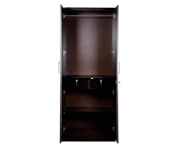 Orchid Dark Glossy Double Door Wardrobe