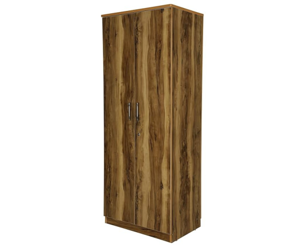 Wooden Tigress Teak Double Door Wardrobe | Brown