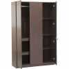 Multipurpose Three Door Wardrobe for Bedroom Almirah for Clothes | Walnut Finish