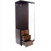 Dressing Table with Mirror in Walnut Finish