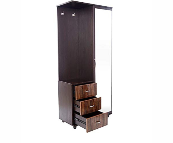 Dressing Table with Mirror in Walnut Finish