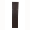 Engineered Wood Single Door Wardrobe with Mirror and Drawer | Black