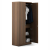 Beloved Double Door Wardrobe in Bronze Walnut Finish