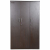 Engineered Wood Three Door Wardrobe | Walnut Finish