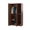 Three Door Wardrobe | Walnut