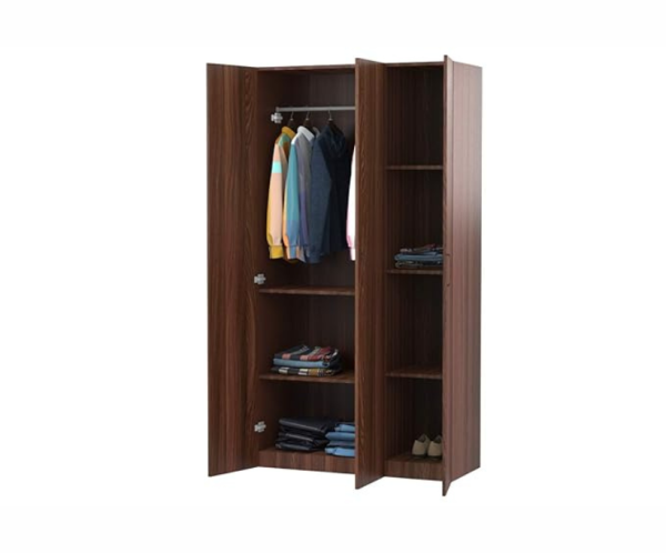 Three Door Wardrobe | Walnut