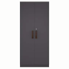 Premium Double Door Wardrobe in Grey Finished for Bedroom