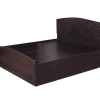 Black King Size Textured Bed with Storage
