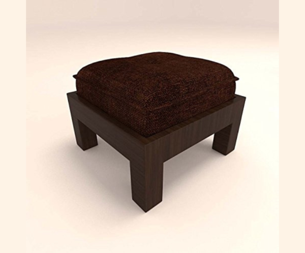 Stylish 4 Stool Centre Table with Dark Brown Cushions