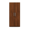 Double Doors Engineered Wood Wardrobe | Walnut Rigato
