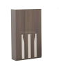 Three Door Wardrobe Without Mirror | Engineered Wood | Brown